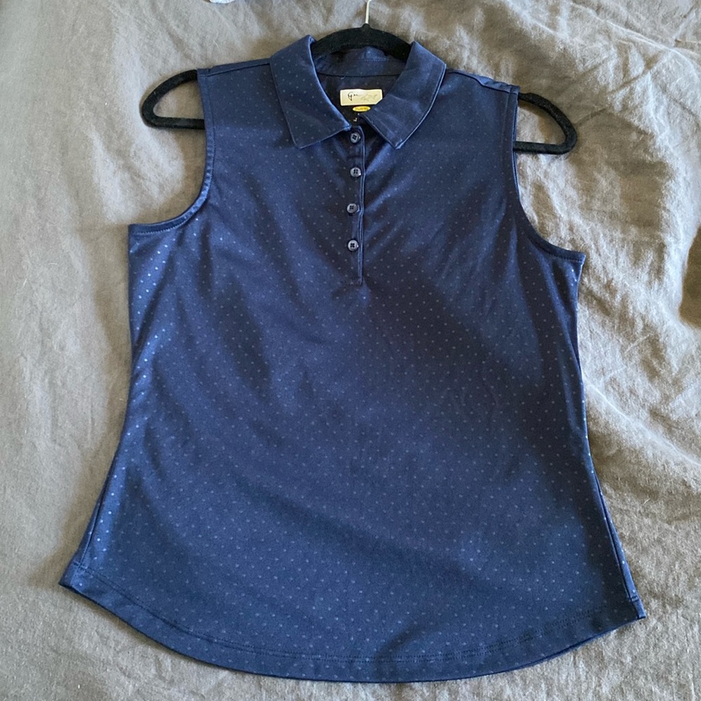 Women’s Greg Norman Navy Golf Shirt